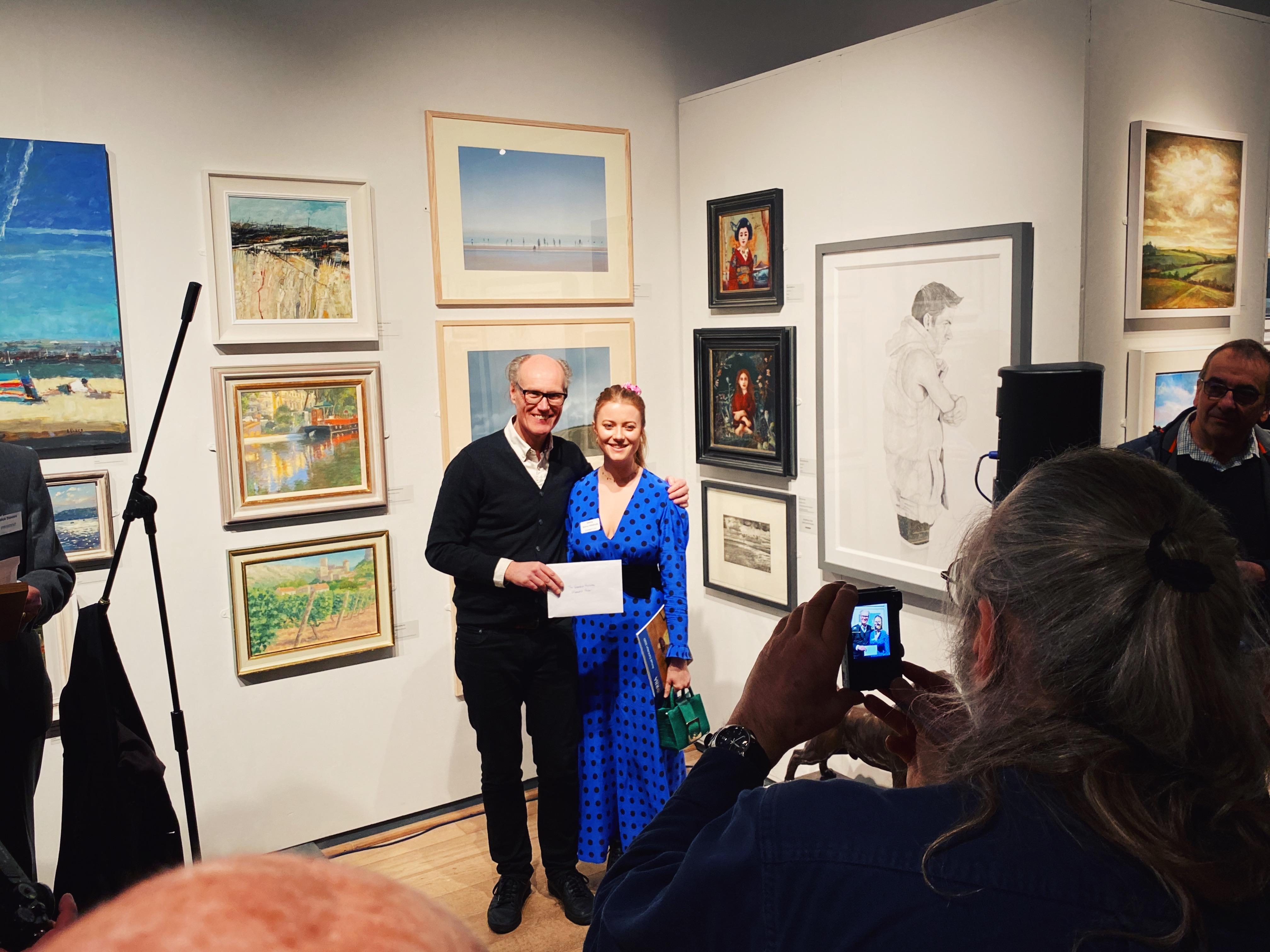 Daisy was honoured to receive the Gordon Hulson Memorial Prize presented by BBC Arts Editor Will Gompertz at the Royal Society of British Artists Annual Exhibition