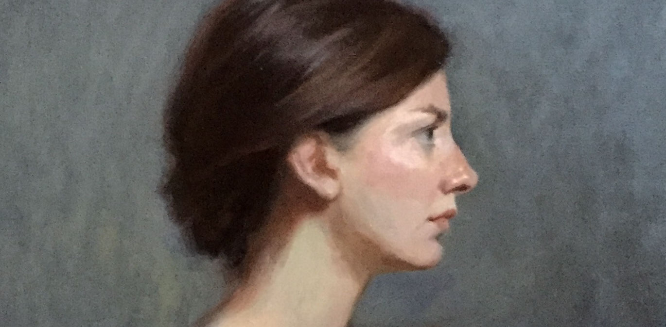 Exhibited 'Franziska' at the Royal Institute of Oil Painters, London