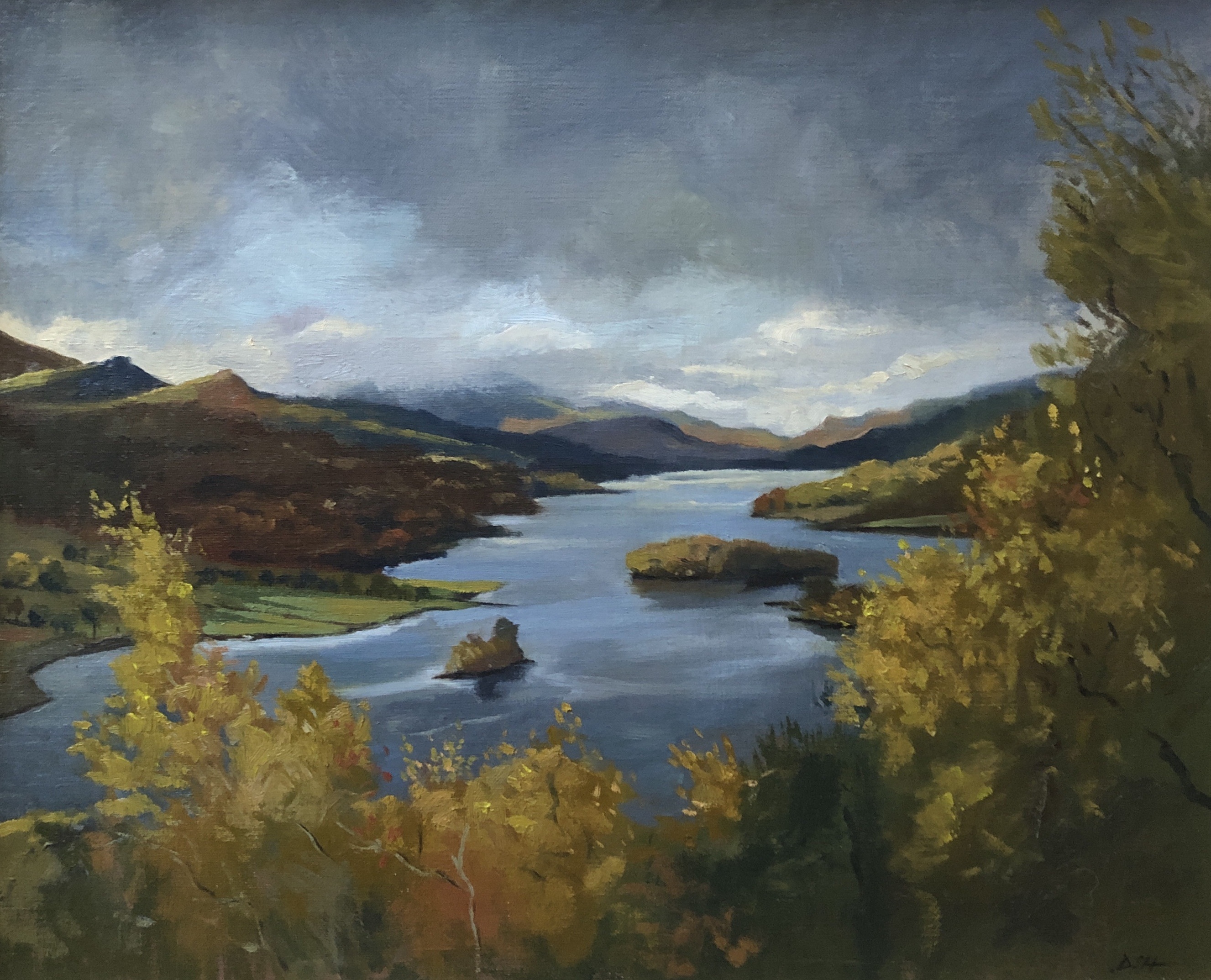 Autumn stormy light over Loch Tummel