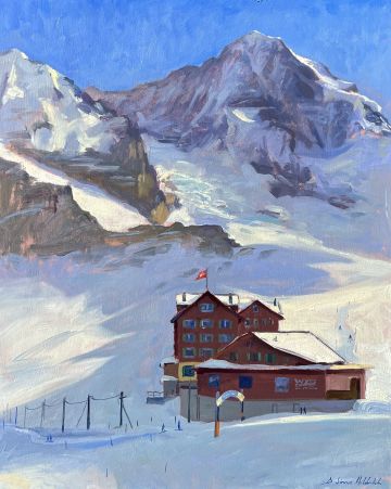 Hotel Bellevue des Alpes and the Monch