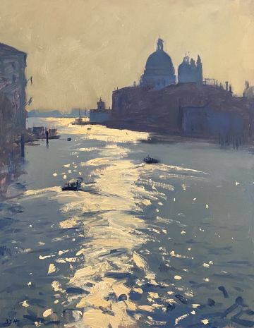 Early light from the Accademia Bridge