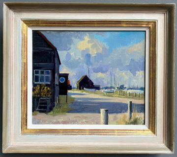 Walberswick Huts, stormy light