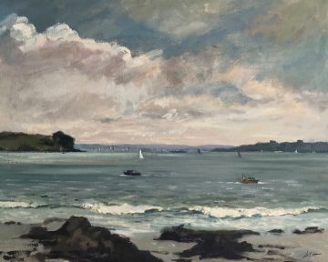 Stormy light towards Pendennis Castle