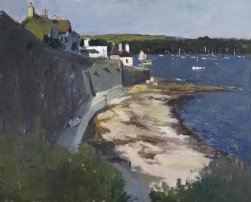 Evening Light and Shade on the Tresanton Beach, St Mawes