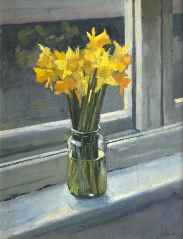 Daffodils on the Studio Windowsill