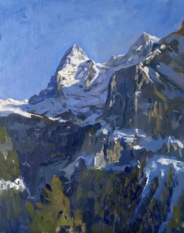 Afternoon Light, The Eiger from Murren