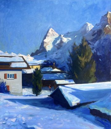 Afternoon light on the Eiger from Mürren